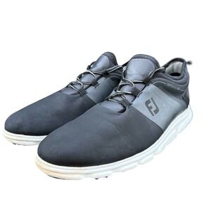 FootJoy SuperLites XP Golf Shoes 58066 Black Gray Size 13M Spikeless Waterproof